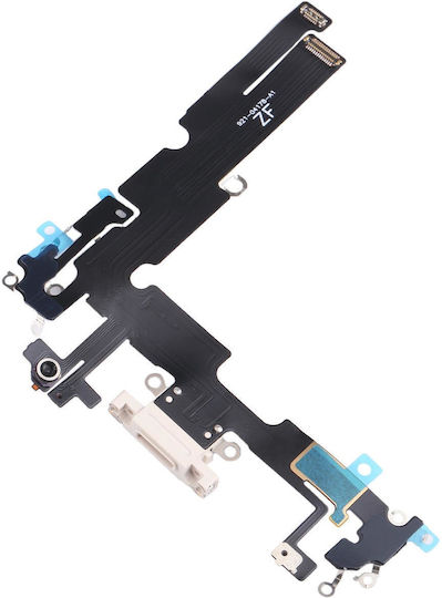 Iphone 14 Plus Charging Port Flex Cable White