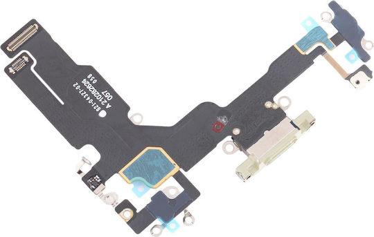 Cablu flex original de încărcare port Iphone 15, galben