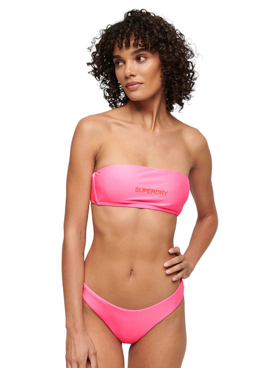 Strapless Bikini Top Ροζ