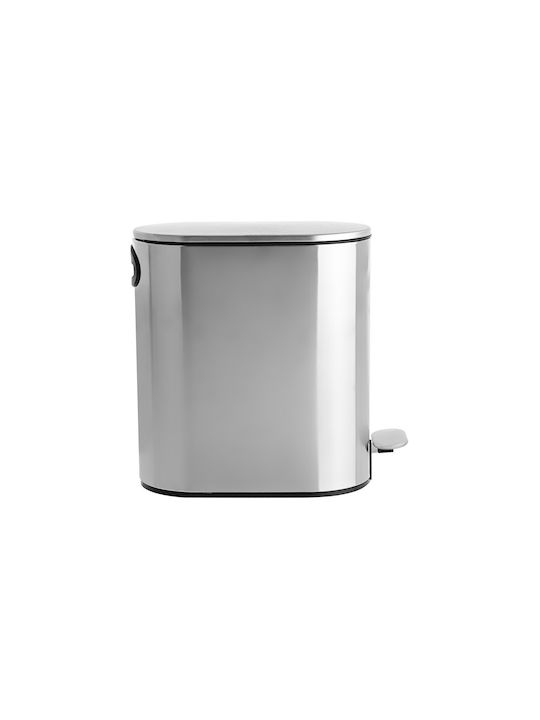 Estia Inox Bathroom Basket Soft Close 5lt Matt Inox