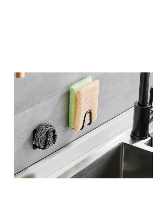 Sponge Holder Made of Black Stainless Steel 5cm