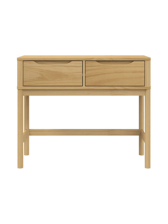 Solid Wood Console Table Coffee L89.5xW36.5xH73cm