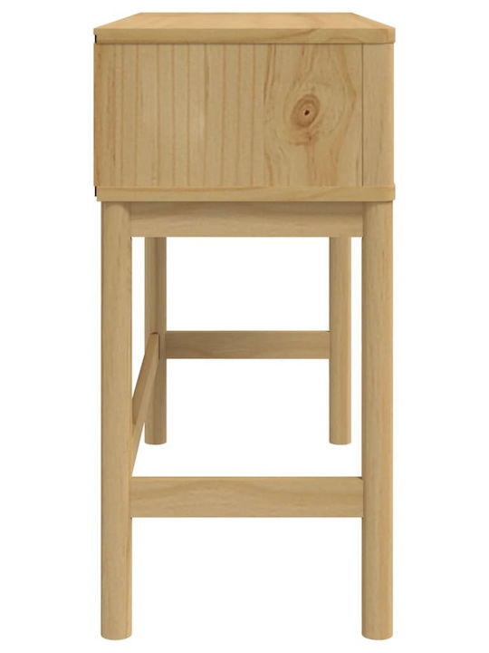Solid Wood Console Table Coffee L89.5xW36.5xH73cm