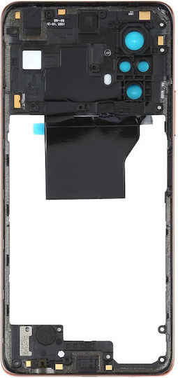 Original Middle Frame Bezel Plate Xiaomi Redmi Note 10 Pro Max Redmi Note 10 Pro Redmi Note 10 Pro India M2101k6p M2101k6g M2101k6i Gold