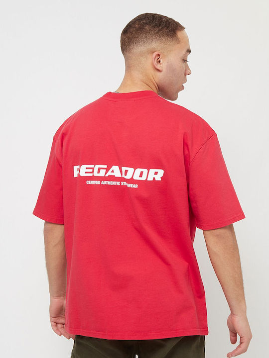 Pegador Men's Short Sleeve T-shirt Red