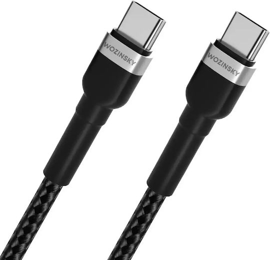 Wozinsky USB 2.0 Kabel USB-C männlich - USB-C 65W PD Schwarz 1m WNBCC1