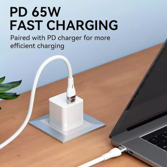 Wozinsky USB 2.0 Kabel USB-C männlich - USB-C 65W PD Weiß 2m WSTCC2