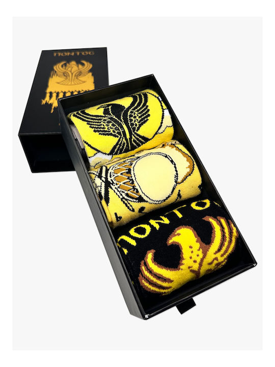 Nodo Gift Box Βαμβακερές Κάλτσες Σχέδια Πόντος 3 Ζευγάρια