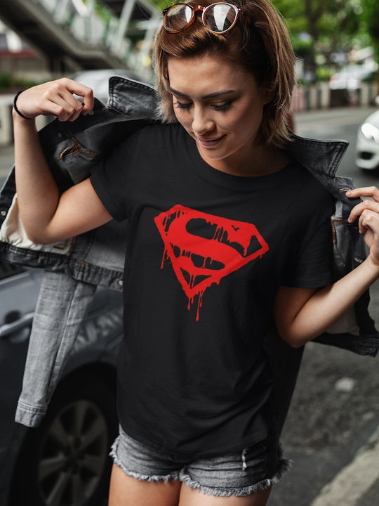 T-shirt Superman Μαύρο