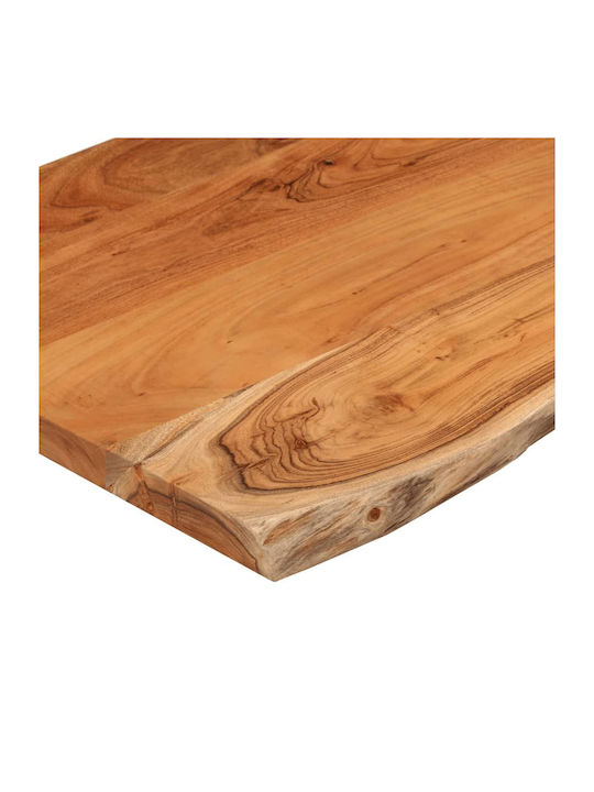 vidaXL Square Table Surface made of Solid Wood Brown 60x60x2.5cm 370618 1pcs
