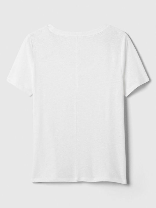 GAP pentru Femei de Vară Bluză din In White