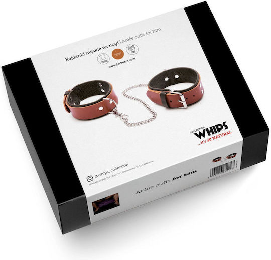 Handcuffs-whips Men's Handcuffs On Legs Cognac