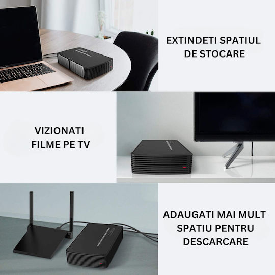 Fideco Carcasă pentru unitate de hard disk 2.5" / 3.5" SATA III cu conexiune USB 3.0
