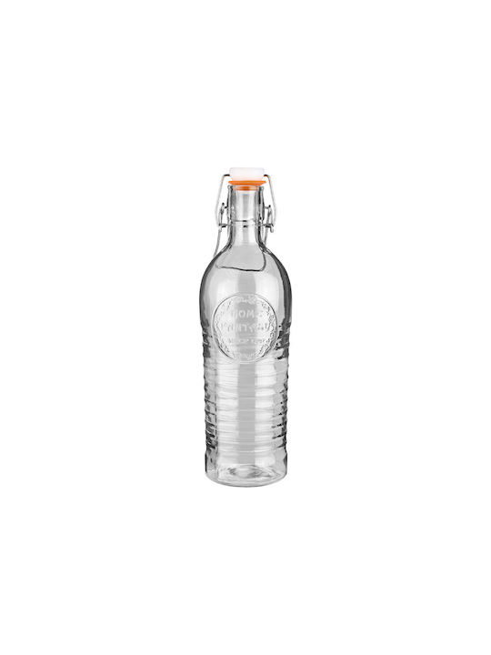 Estia Bottle Water Glass with Clip Transparent 1100ml