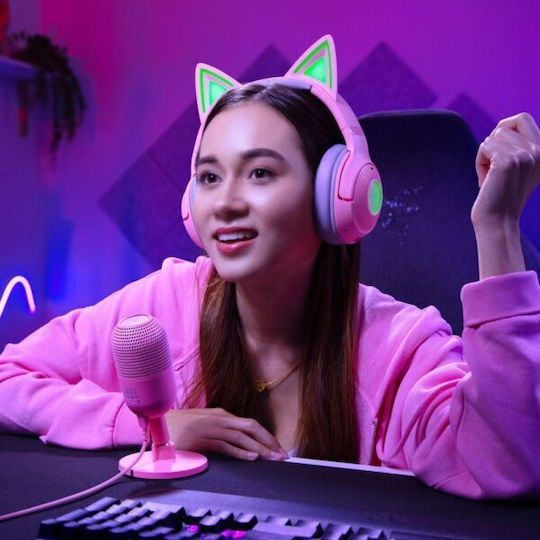 Razer Seiren V3 Mini Microfon Condensator USB de birou pentru Vocale Mercur în Culoarea Pink