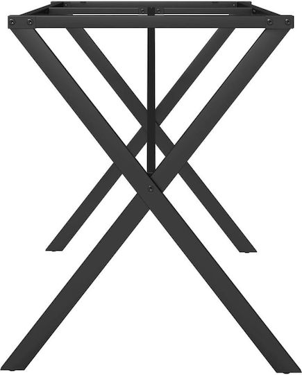 vidaXL Stand de masă din Fontă Negru 120x60x73cm