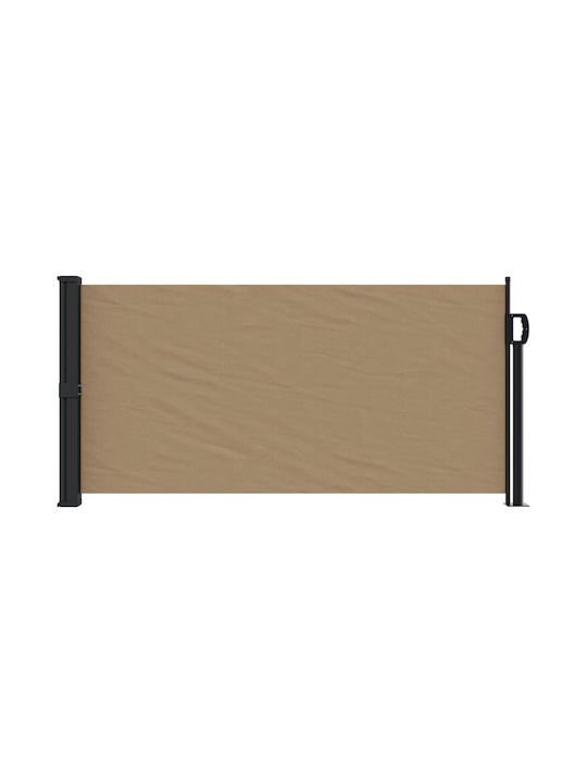 vidaXL Terrace Sideway Sunshade Roller Brown 1x3cm