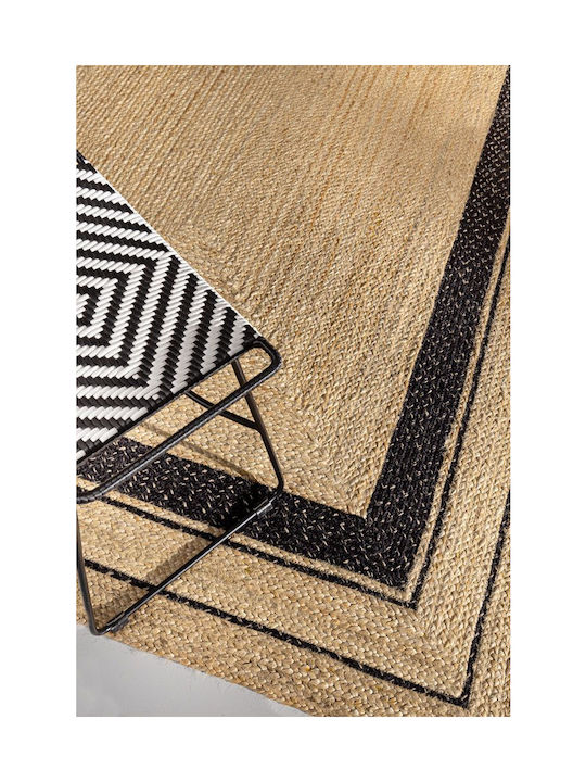 Guy Laroche Majestic Rug Rectangular Summer from Jute Black