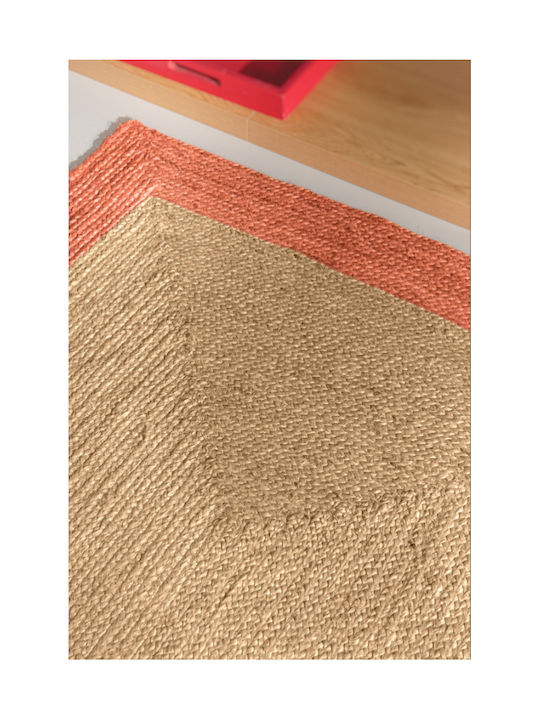 Guy Laroche Nest Rug Rectangular from Jute Coral