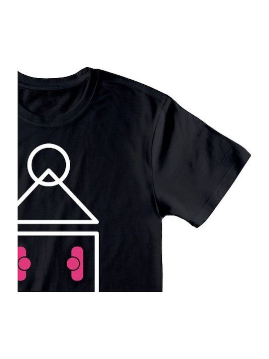Heroes INC Symbol T-shirt Squid Game Μαύρο Βαμβακερό
