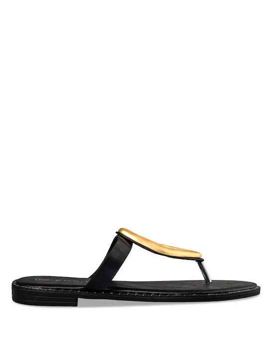 Envie Shoes Women's Flat Sandals in Black Color