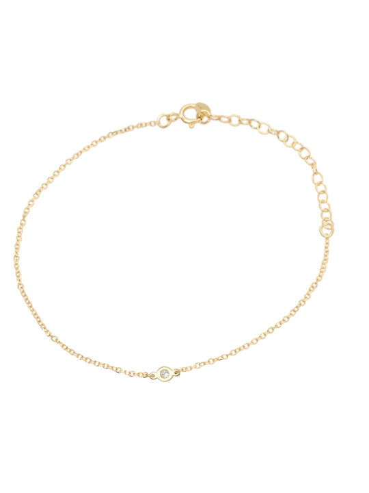 Kontopoulos Damen Armband aus Gold 14K mit Diamant