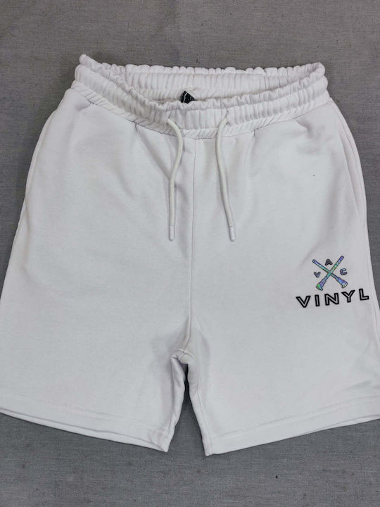 Vinyl Art Clothing Bermudă de Bărbați White