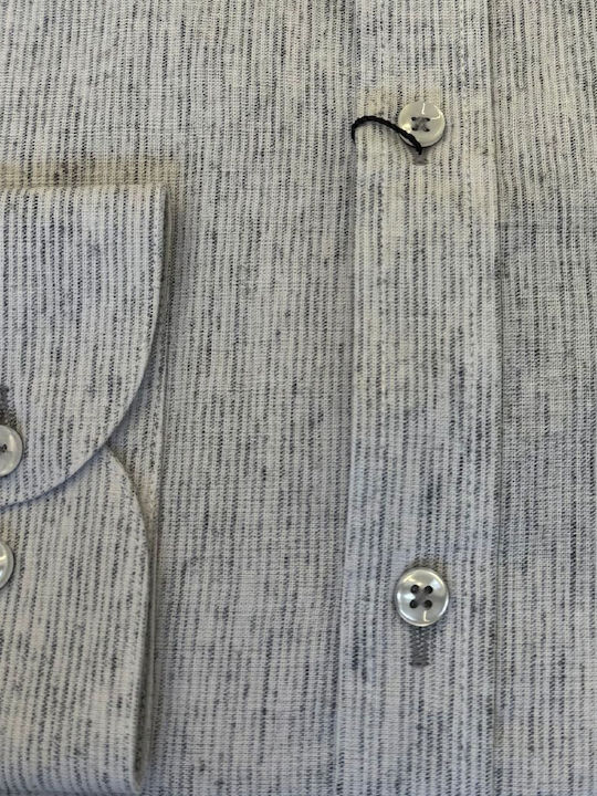 Long-sleeved Cotton Shirt Gray