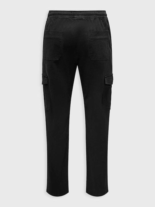 Only & Sons Pantaloni pentru bărbați Cargo Black