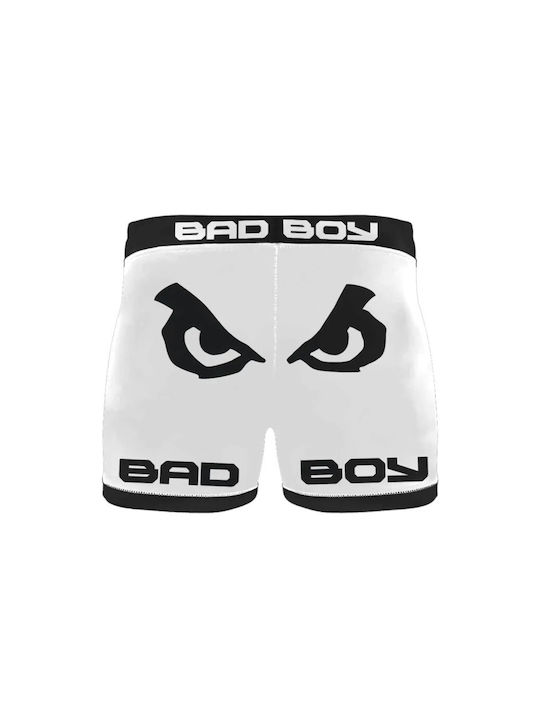 Bad Boy Vale Tudo Short Men Martial Arts Leggings White