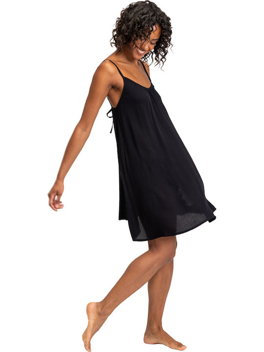 Spring Adventure Sommer Mini Damenkleid Anthrazit