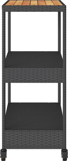 Masă Bar Exterior Neagră 101x40x100cm