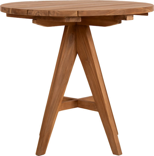 Masă Pentru Spații Exterioare Mici Din Teak LEO 80x80x75cm