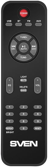 Sven MS-312 Ασύρματα Ηχεία Υπολογιστή 2.1 με RGB Φωτισμό και Bluetooth Ισχύος 20W σε Μαύρο Χρώμα