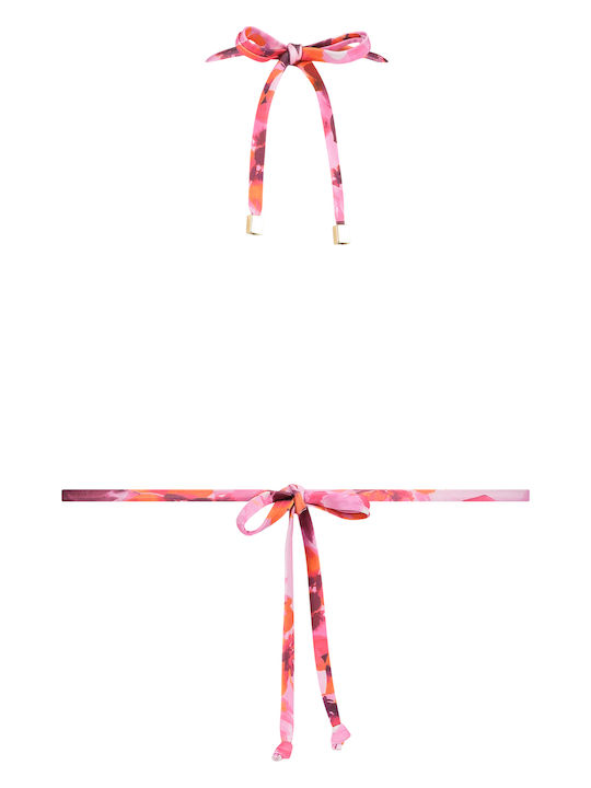 Bikini Triunghi Floral Light Pink