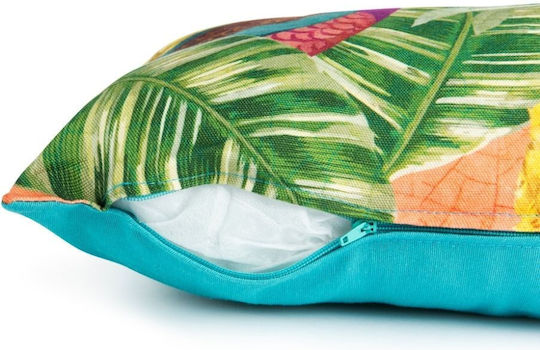 Excelsa Havana Sofa Cushion 100% Cotton Turquoise 30x45cm