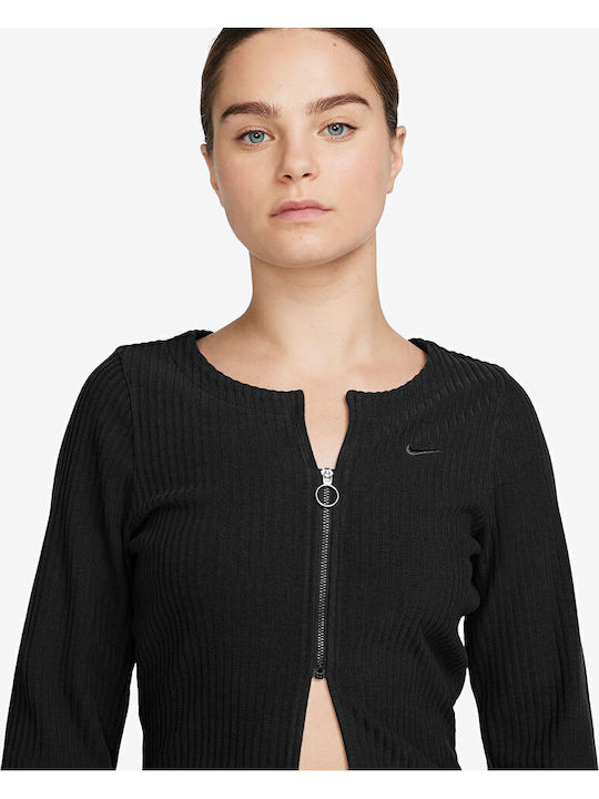 Sportswear Women's Knitted Cardigan Black