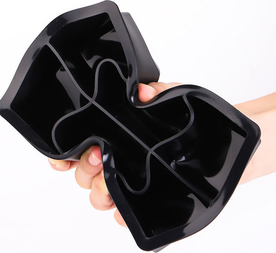 Shape Ice Tray Cube Silicone 15 Slots with Lid Black 107556