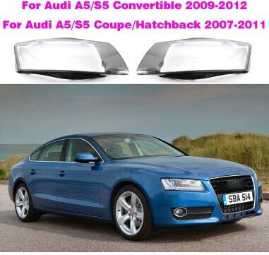Audi Κρύσταλλο Φαναριού για Audi A5 2τμχ