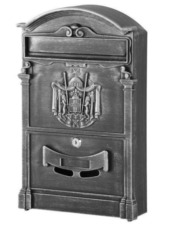 Strend Pro Cutie Poștală pentru Exterior Metalic în Culoarea Gri 25.5x9x41cm Strend Pro Cutie Poștală pentru Exterior Metalic în Culoarea Gri 25.5x9x41cm