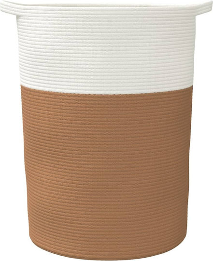 vidaXL Coș de Depozitare Tesatura Maro 49x49x65cm 1buc