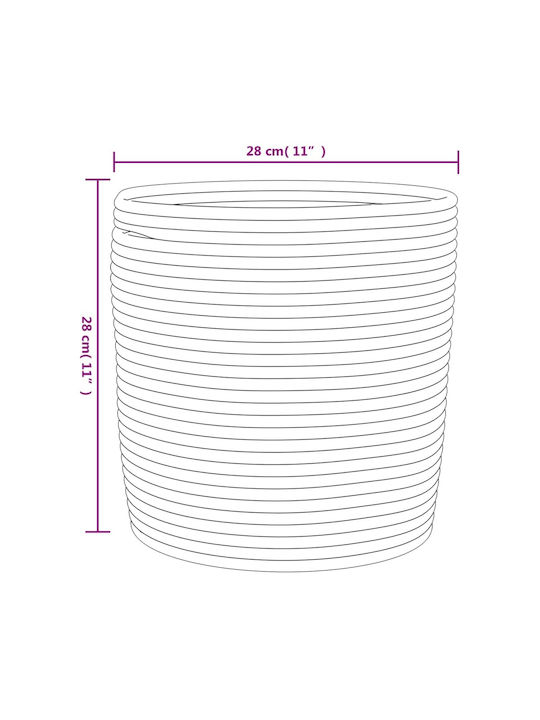 vidaXL Καλάθι Αποθήκευσης Υφασμάτινο Μπεζ 28x28x28cm 2τμχ
