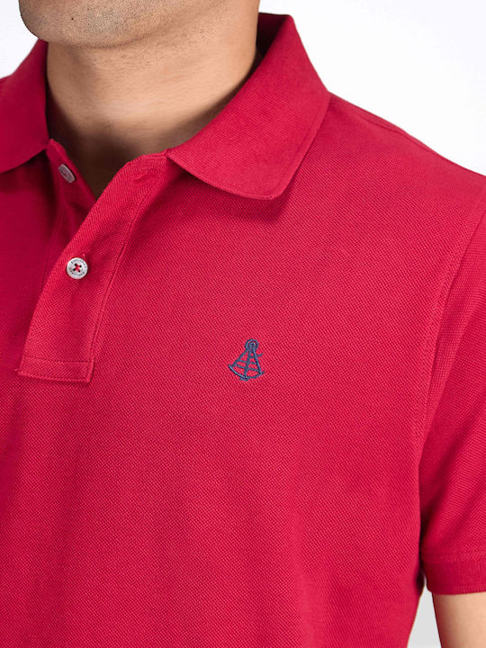 Polo Short Sleeve Blouse Red