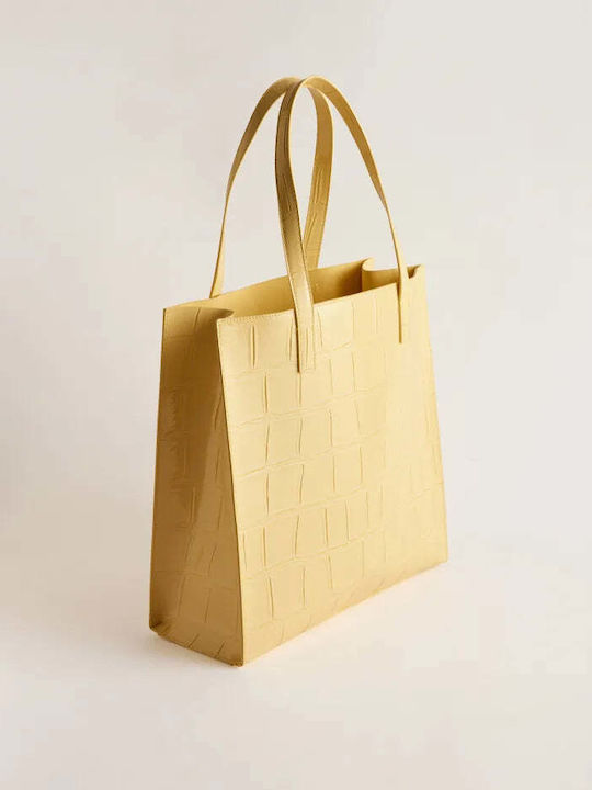 Reptcon Women's Bag Tote Light Yellow 253518-croccon