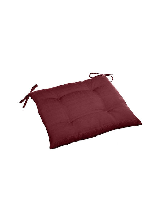 Hesperide Waterproof Garden Chair Cushion Korai Burgundy 40x40cm