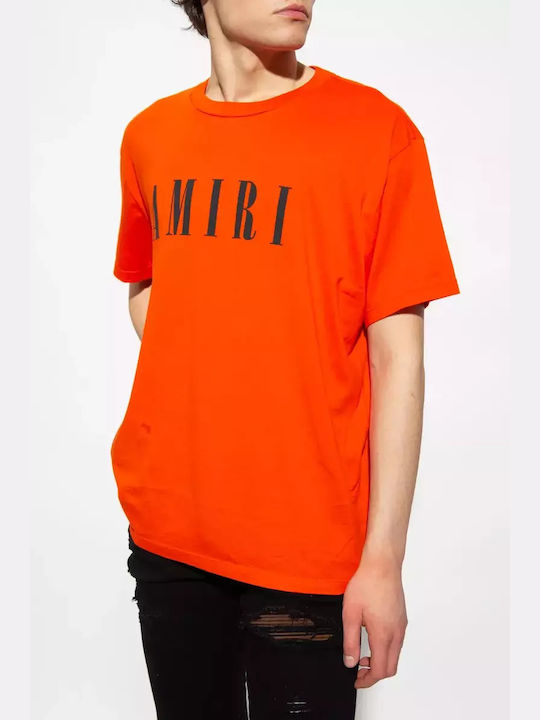 Amiri Ανδρικό T-shirt Κοντομάνικο Orange