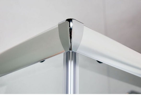 Tema Καμπίνα Ντουζιέρας με Συρόμενη Πόρτα 90x90x180cm Clear Glass Chrome Tema Καμπίνα Ντουζιέρας με Συρόμενη Πόρτα 90x90x180cm Clear Glass Chrome