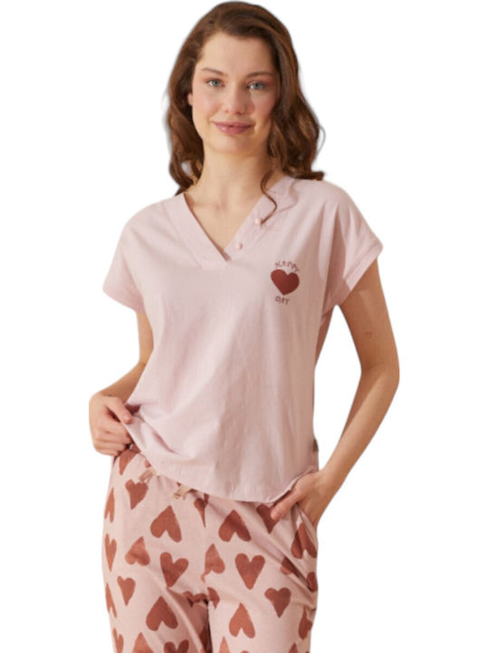 Summer Women's Pyjama Set Pink