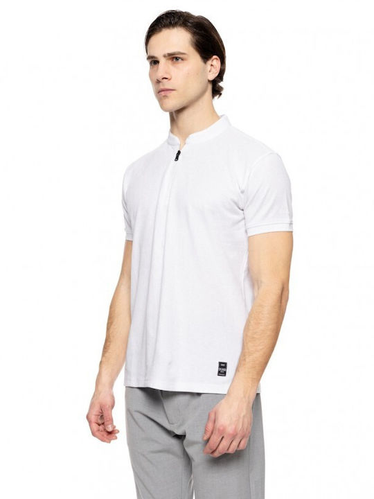 Splendid Men's Short Sleeve Blouse Polo White