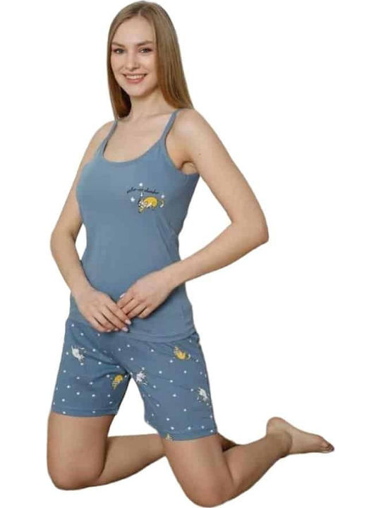 Mirano Homewear Summer Women's Pyjama Set Blue